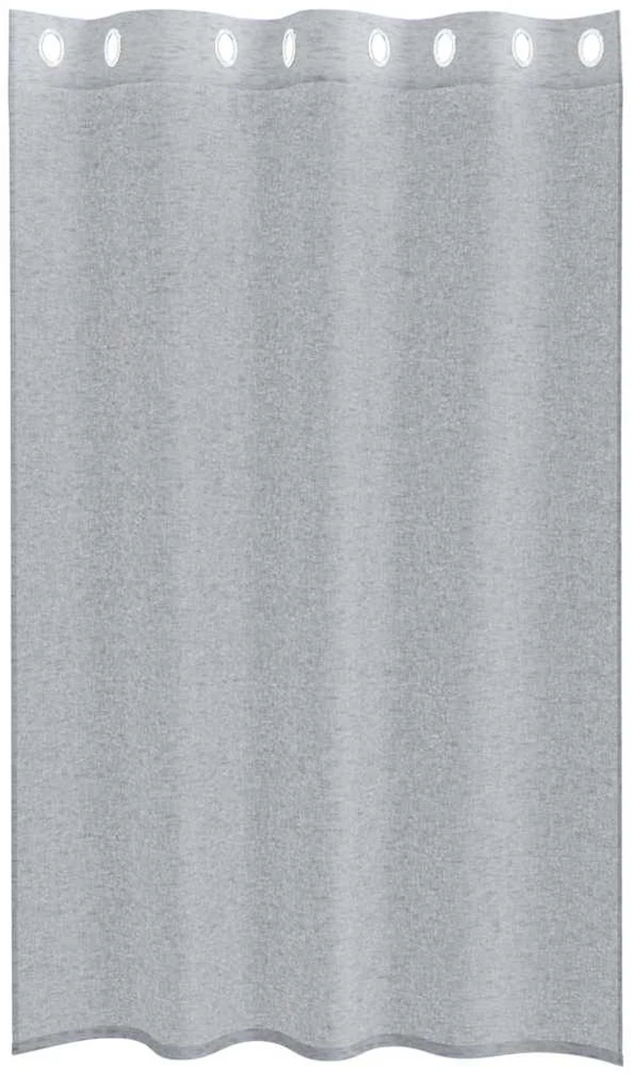 Voile Užuolaida 2 vnt. Tamsiai pilka 175 x 140 cm Poliesteris