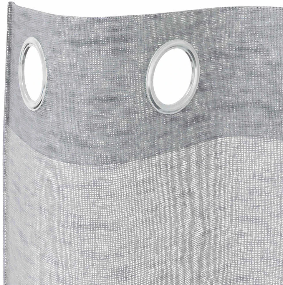 Voile Užuolaida 2 vnt. Tamsiai pilka 175 x 140 cm Poliesteris