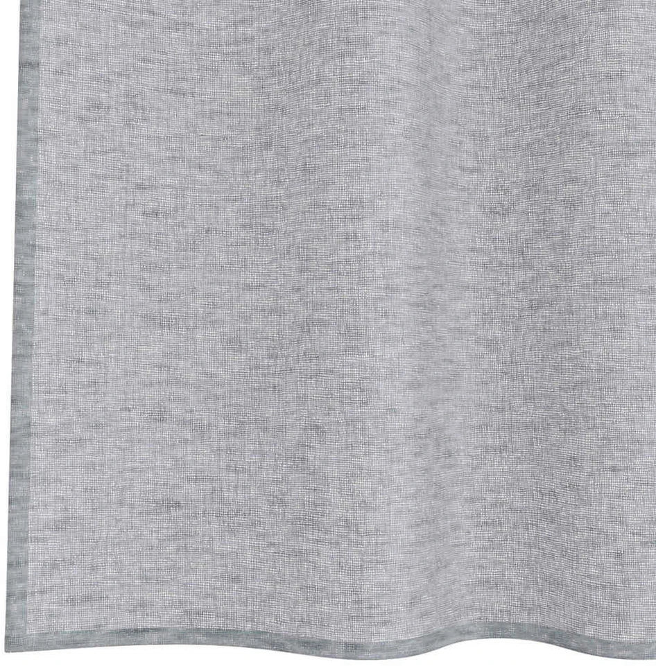 Voile Užuolaida 2 vnt. Tamsiai pilka 260 x 140 cm Poliesteris