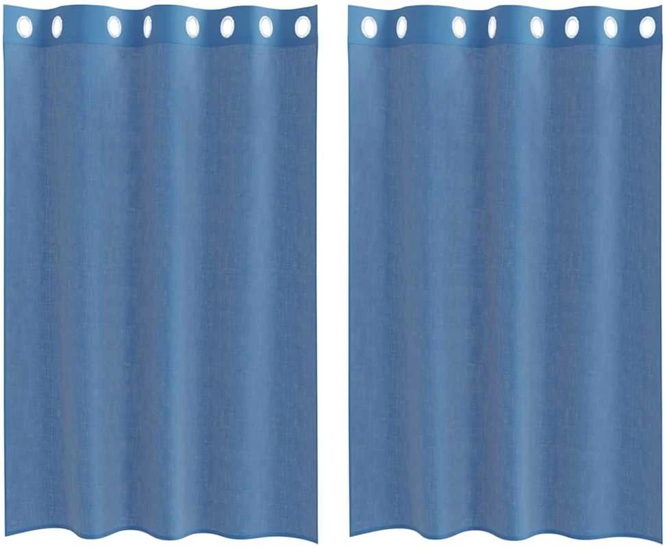 Voile užuolaidos su įvorėmis, 2vnt., karališka mėlyna