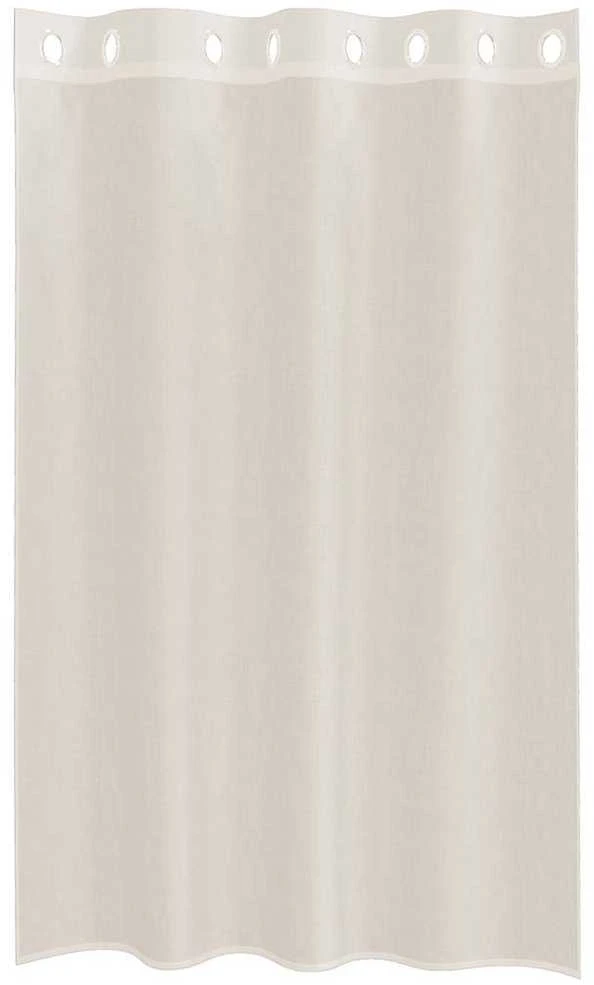 Voile užuolaidos su įvorėmis, 2vnt., kreminės, 140x175cm