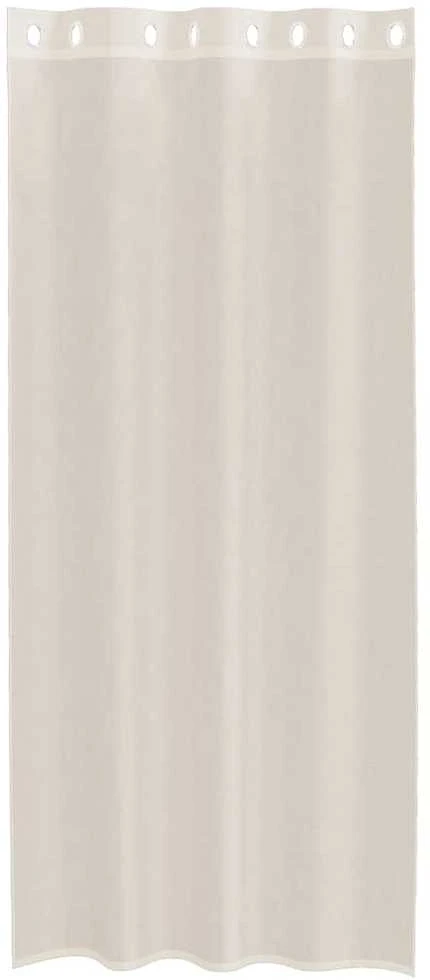 Voile užuolaidos su įvorėmis, 2vnt., kreminės, 140x245cm