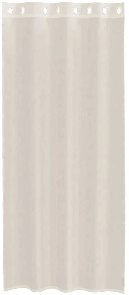 Voile užuolaidos su įvorėmis, 2vnt., kreminės, 140x225cm