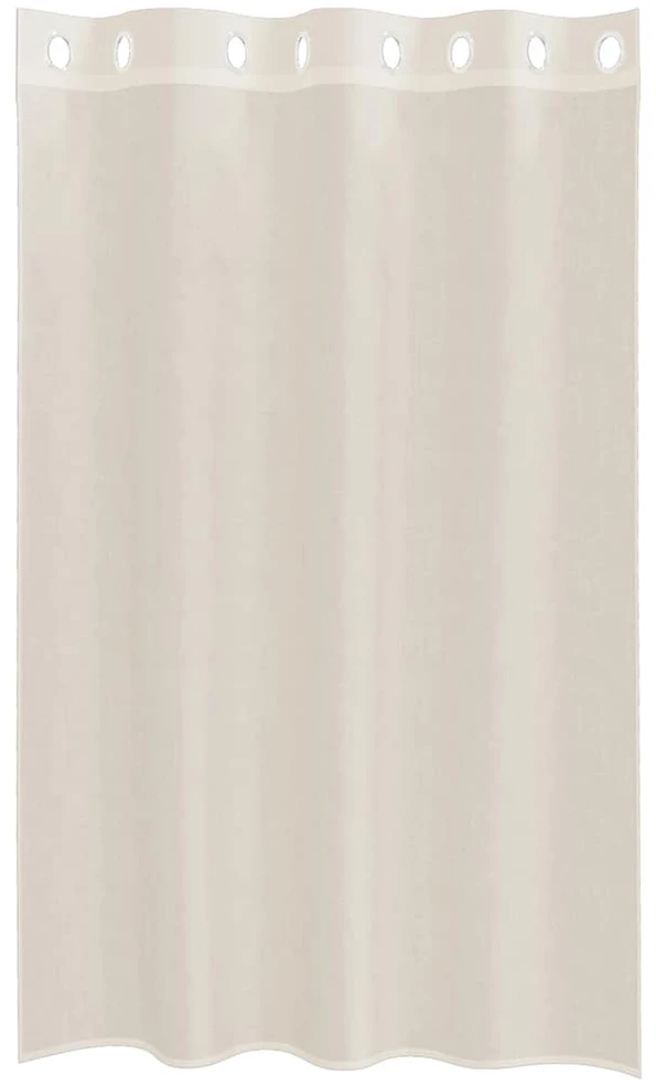 Voile užuolaidos su įvorėmis, 2vnt., kreminės, 140x175cm