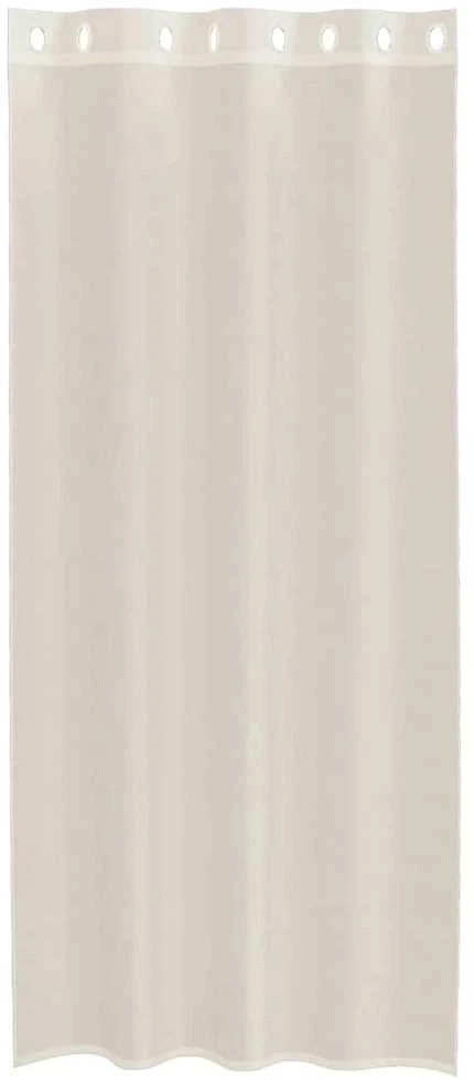 Voile užuolaidos su įvorėmis, 2vnt., kreminės, 140x225cm