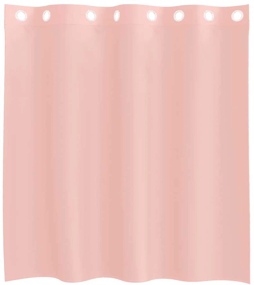 Voile užuolaidos su įvorėmis, 2vnt., rožinės spalvos, 140x140cm