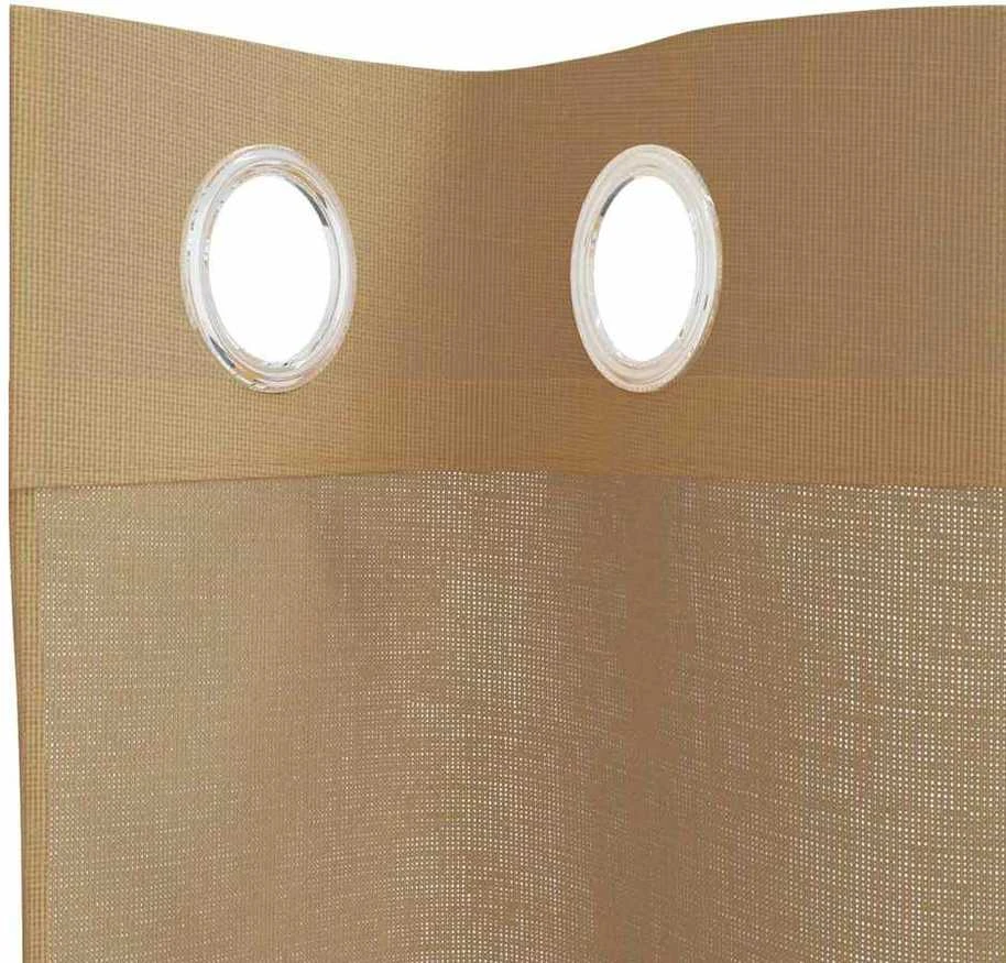 Voile užuolaidos su įvorėmis, 2vnt., smėlio spalvos