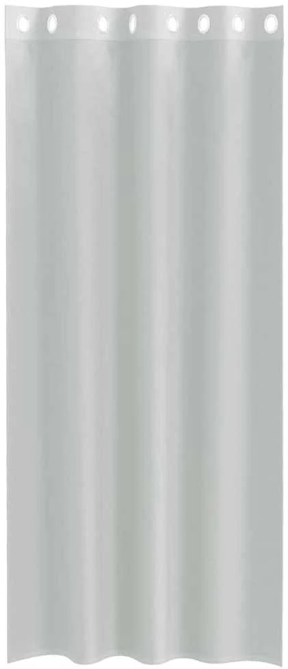 Voile užuolaidos su įvorėmis, 2vnt., šviesiai pilkas, 140x245cm