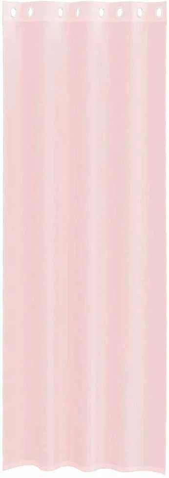Voile užuolaidos su įvorėmis, 2vnt., šviesiai rožinė, 140x260cm