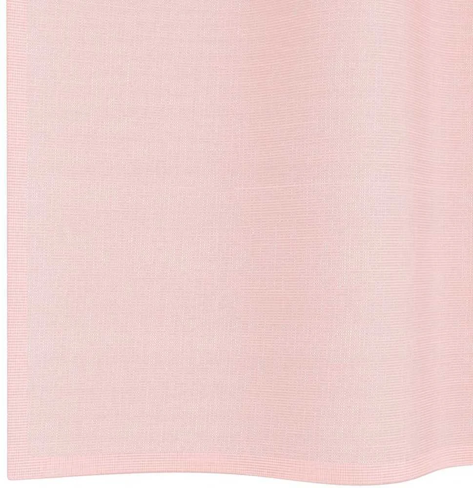 Voile užuolaidos su įvorėmis, 2vnt., šviesiai rožinė, 140x245cm