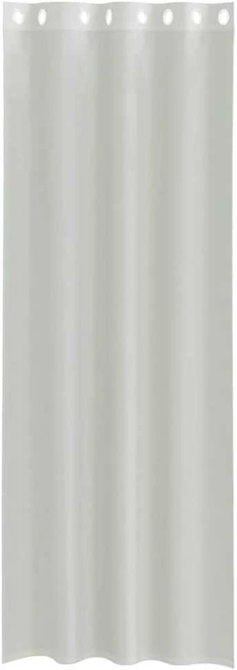 Voile užuolaidos su įvorėmis, 2vnt., šviesiai pilkas, 140x260cm
