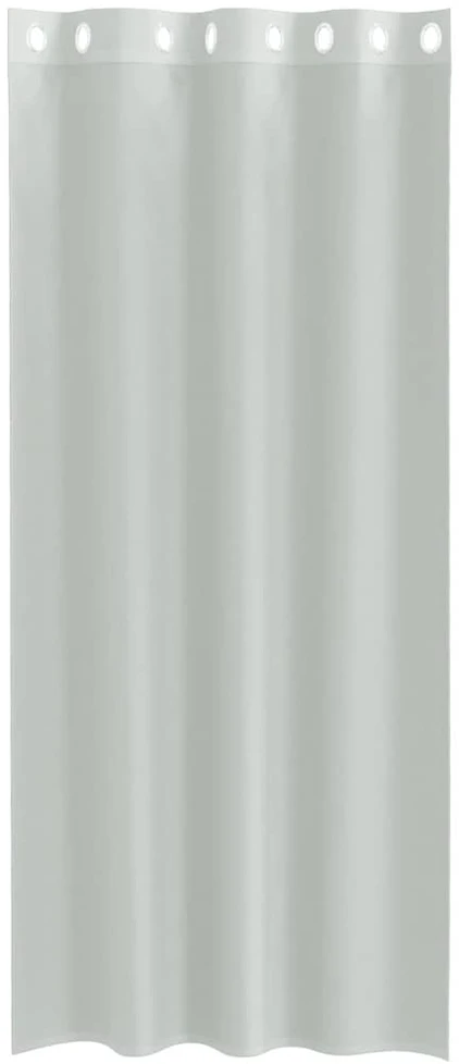Voile užuolaidos su įvorėmis, 2vnt., šviesiai pilkas, 140x225cm