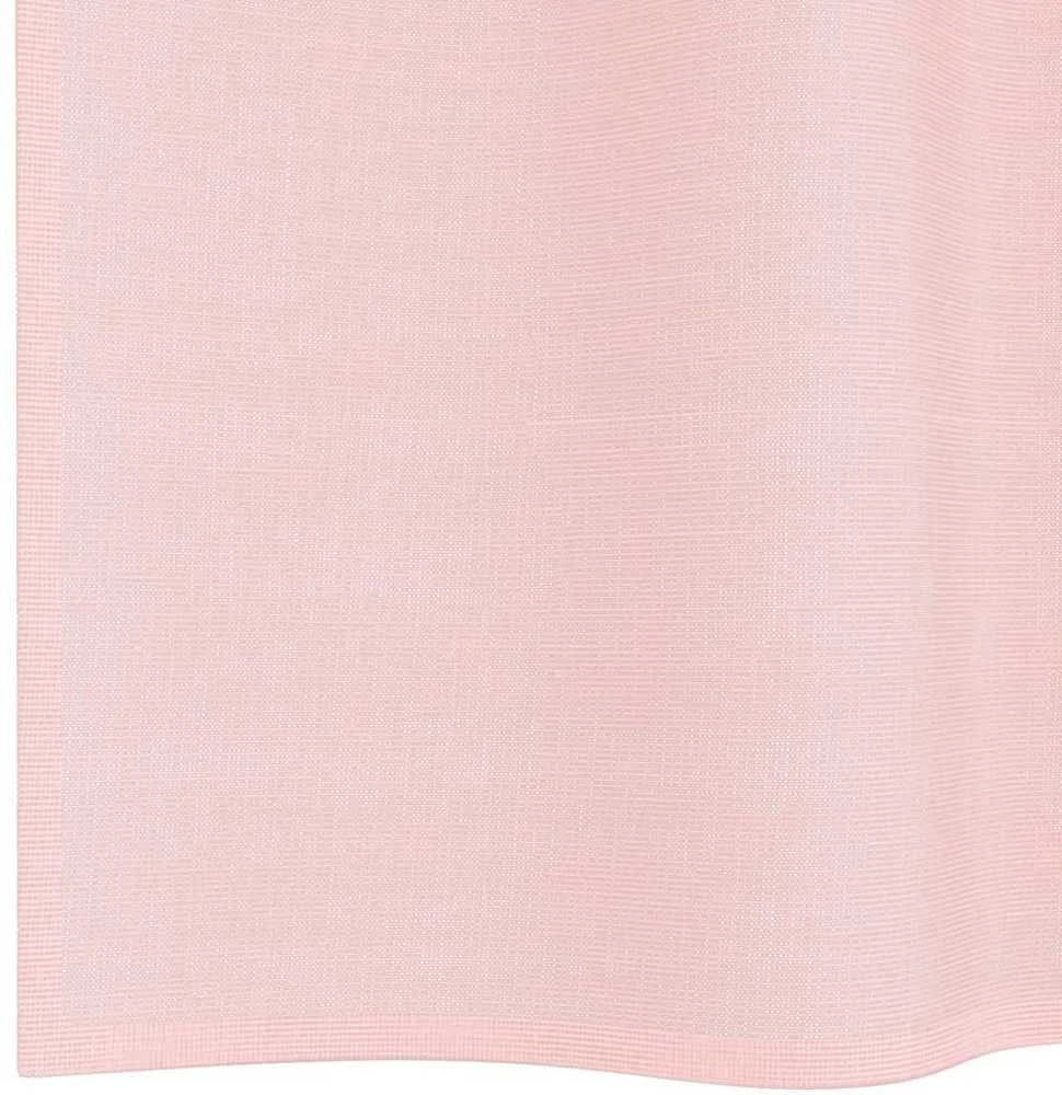 Voile užuolaidos su įvorėmis, 2vnt., šviesiai rožinė, 140x225cm