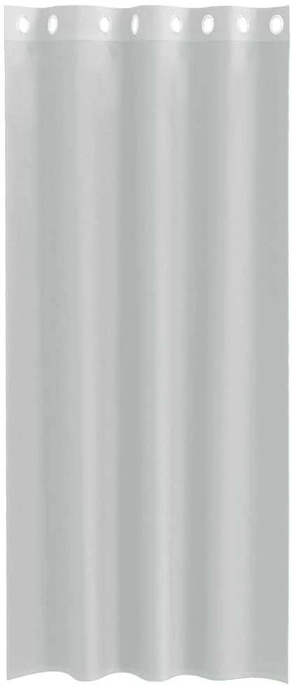 Voile užuolaidos su įvorėmis, 2vnt., šviesiai pilkas, 140x225cm