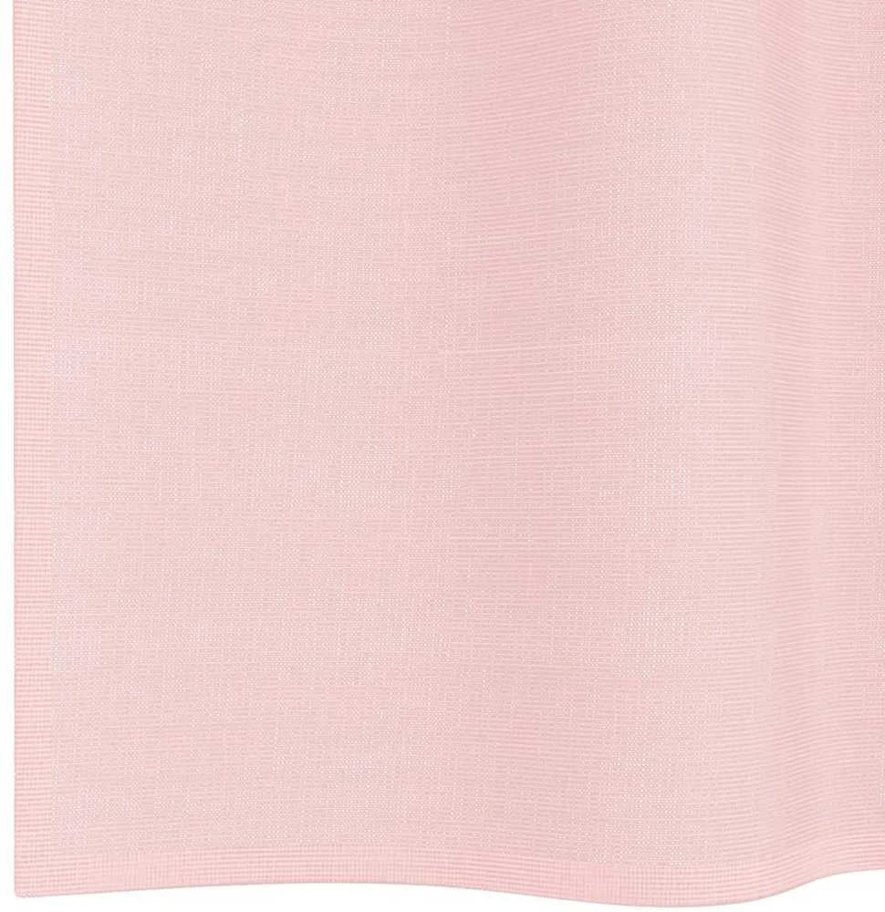 Voile užuolaidos su įvorėmis, 2vnt., šviesiai rožinė, 140x245cm