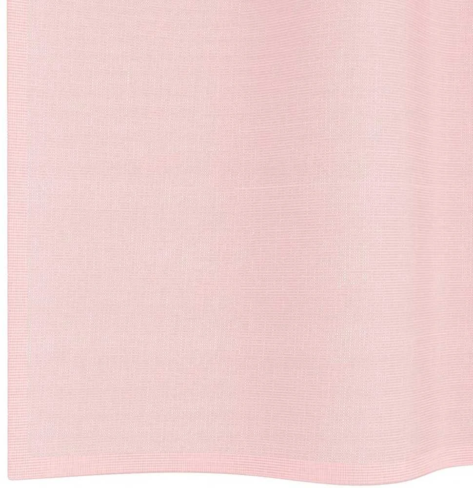 Voile užuolaidos su įvorėmis, 2vnt., šviesiai rožinė, 140x175cm