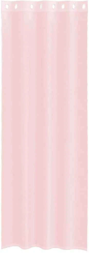 Voile užuolaidos su įvorėmis, 2vnt., šviesiai rožinė, 140x260cm