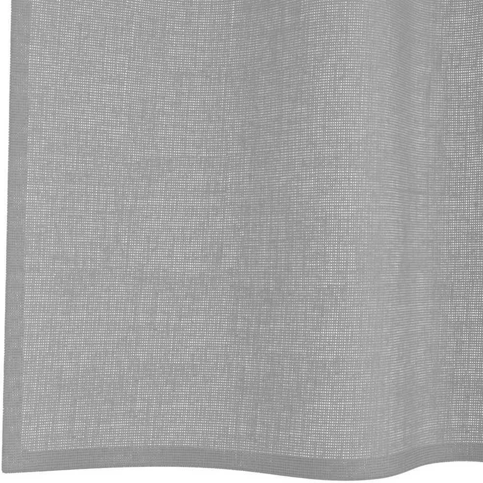 Voile užuolaidos su įvorėmis, 2vnt., šviesiai pilkas, 140x300cm