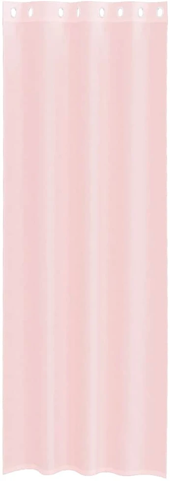 Voile užuolaidos su įvorėmis, 2vnt., šviesiai rožinė, 140x300cm