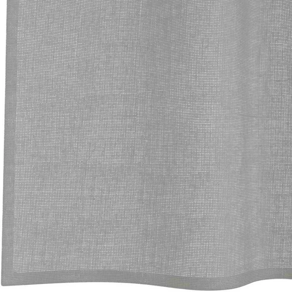 Voile užuolaidos su įvorėmis, 2vnt., šviesiai pilkas, 140x245cm