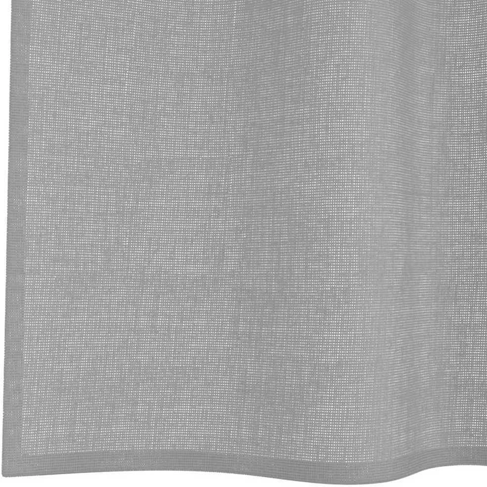 Voile užuolaidos su įvorėmis, 2vnt., šviesiai pilkas, 140x225cm