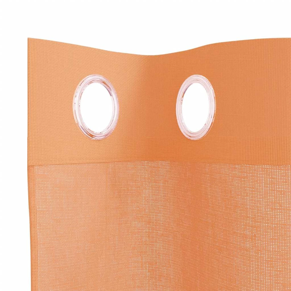 Voile užuolaidos su įvorėmis, 2vnt., terakota spalvos