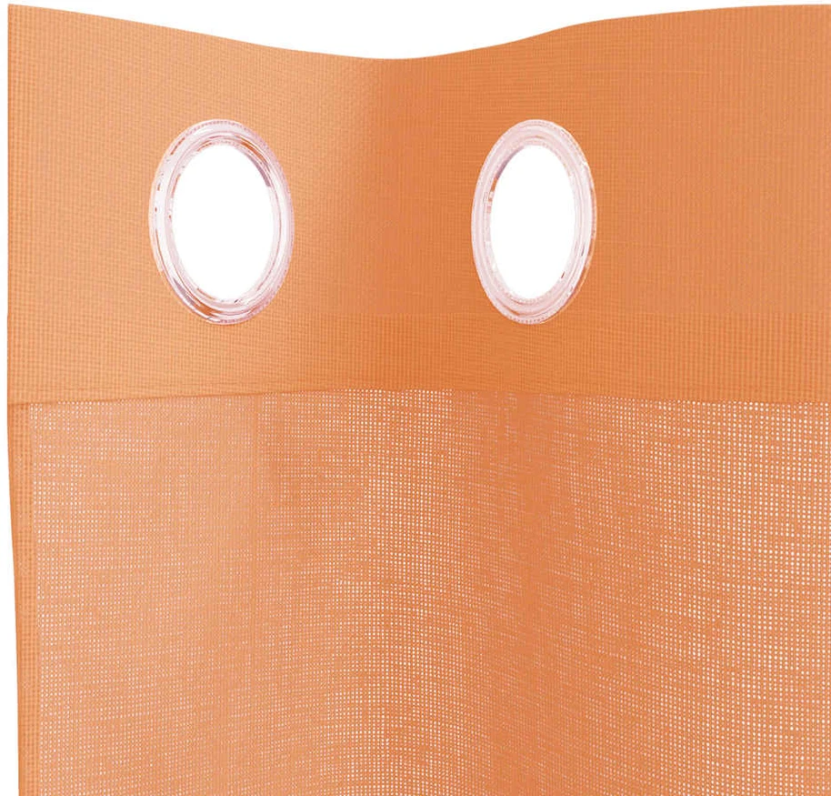 Voile užuolaidos su įvorėmis, 2vnt., terakota spalvos