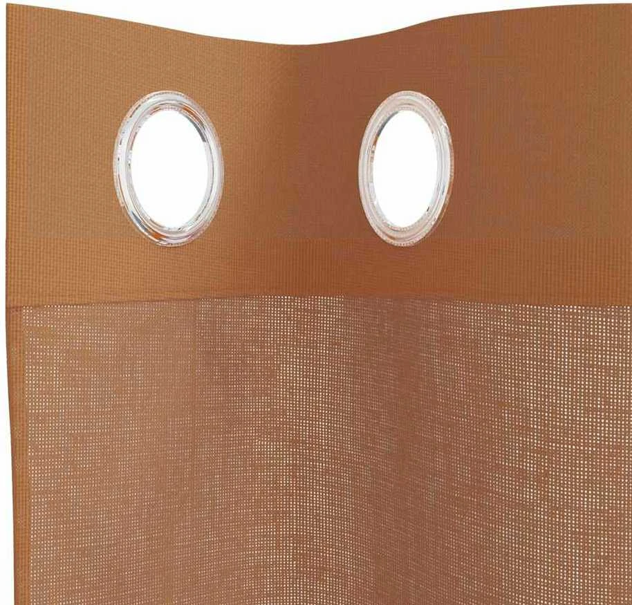 Voile užuolaidos su įvorėmis, 2vnt., terakota spalvos