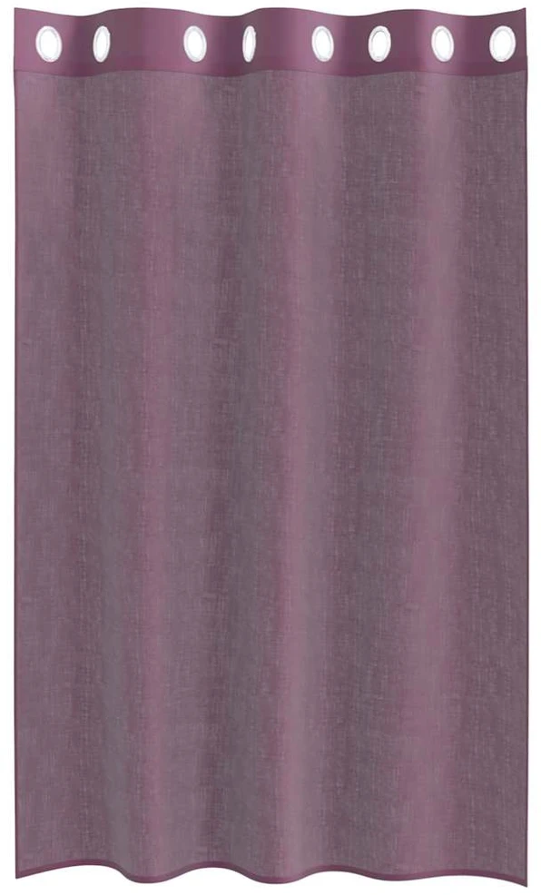 Voile užuolaidos su įvorėmis, 2vnt., violetinės sp., 140x175cm