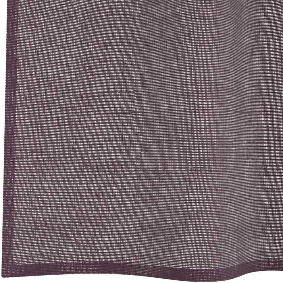 Voile užuolaidos su įvorėmis, 2vnt., violetinės sp., 140x300cm