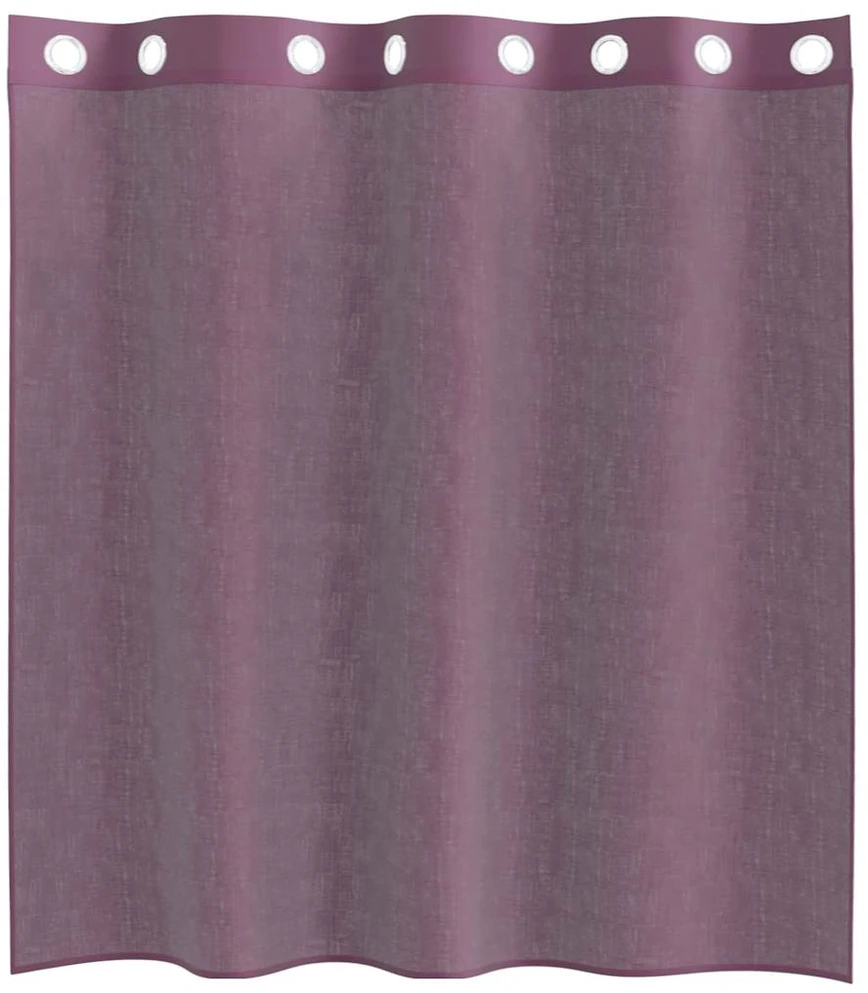 Voile užuolaidos su įvorėmis, 2vnt., violetinės sp., 140x140cm