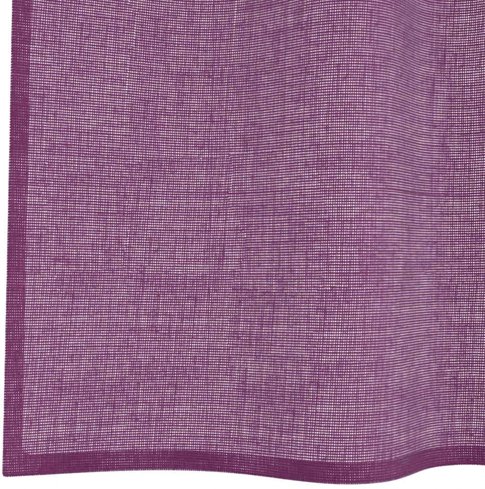 Voile užuolaidos su įvorėmis, 2vnt., violetinės sp., 140x140cm