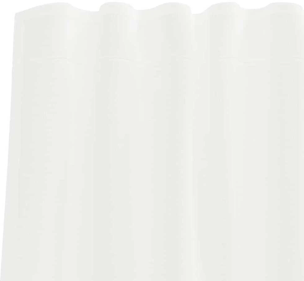 Voile užuolaidos su kilpomis, 2vnt., baltos spalvos, 140x225cm