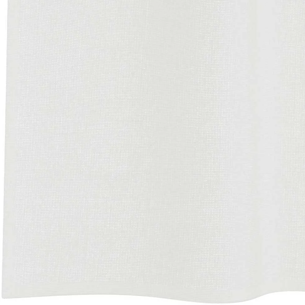 Voile užuolaidos su kilpomis, 2vnt., baltos spalvos, 140x245cm