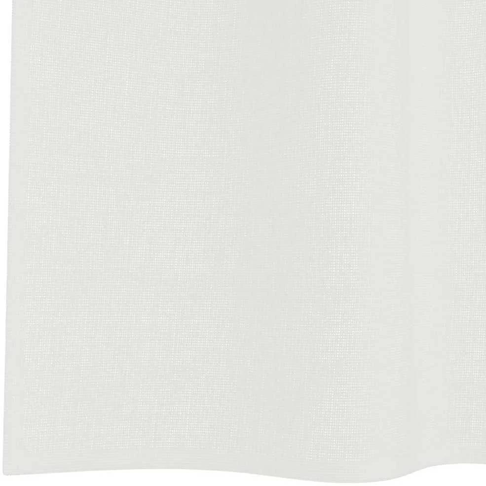 Voile užuolaidos su kilpomis, 2vnt., baltos spalvos, 140x175cm