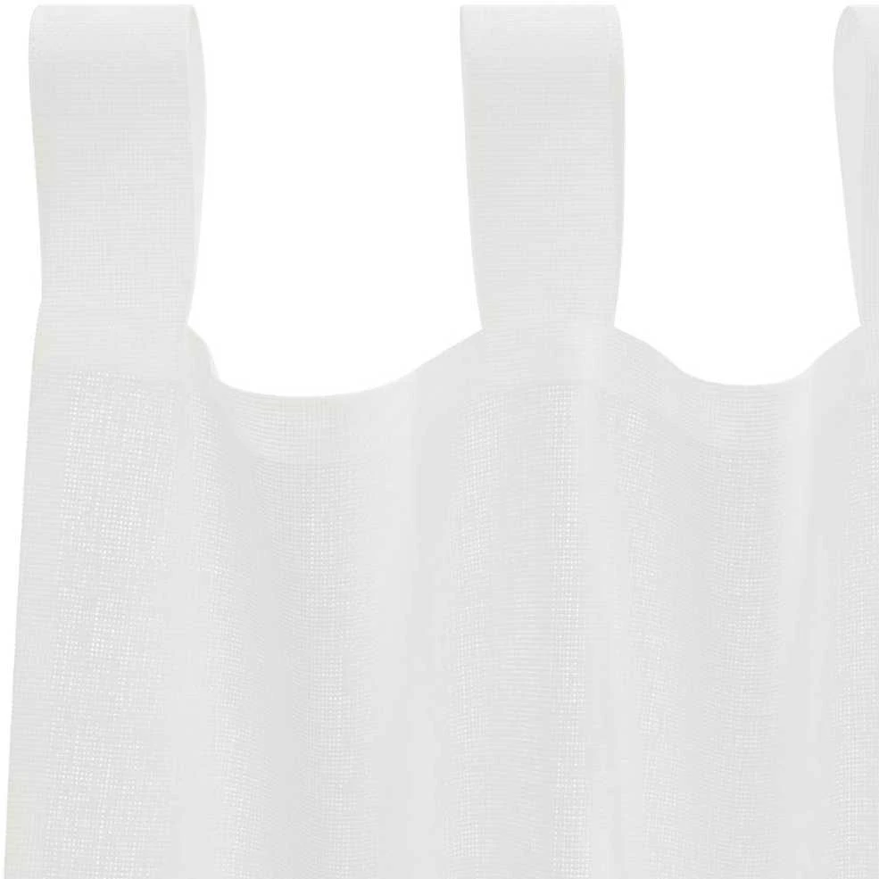 Voile užuolaidos su kilpomis, 2vnt., baltos spalvos, 140x245cm