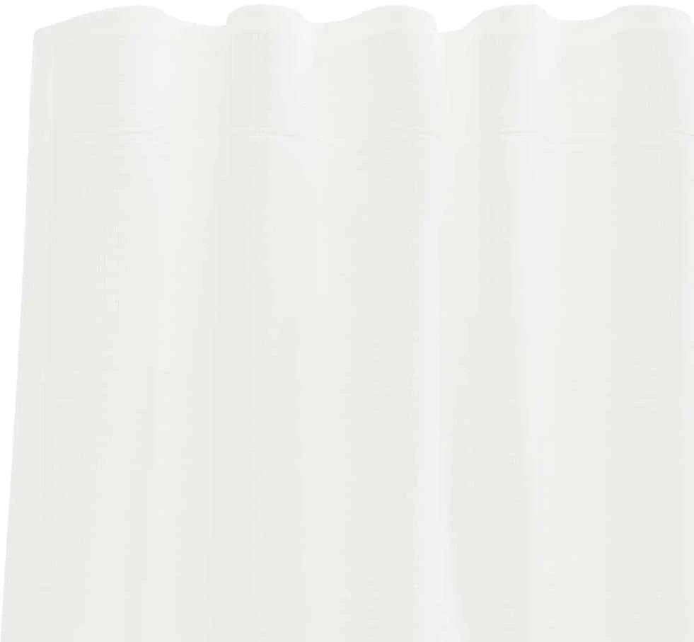 Voile užuolaidos su kilpomis, 2vnt., baltos spalvos, 140x260cm