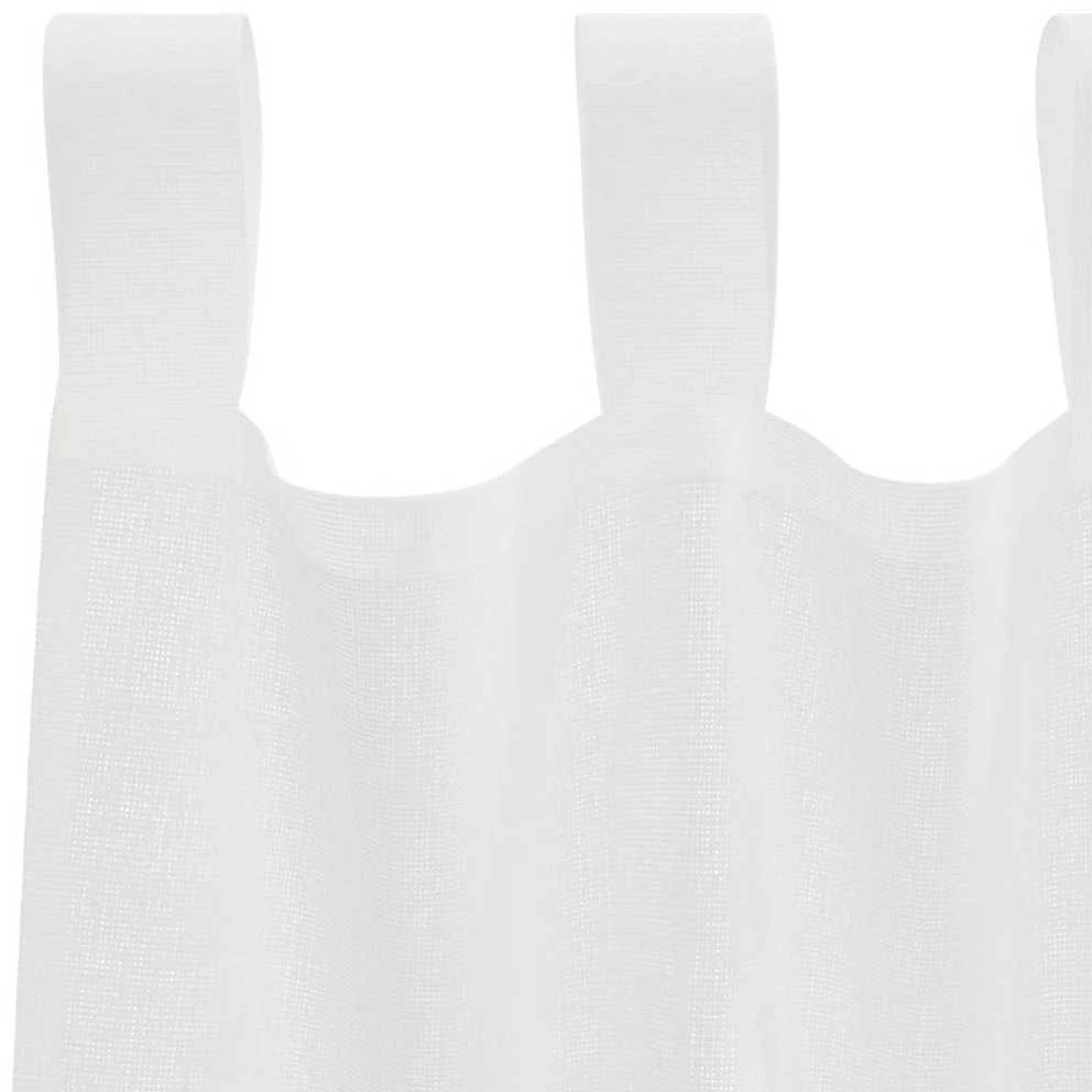 Voile užuolaidos su kilpomis, 2vnt., baltos spalvos, 140x175cm