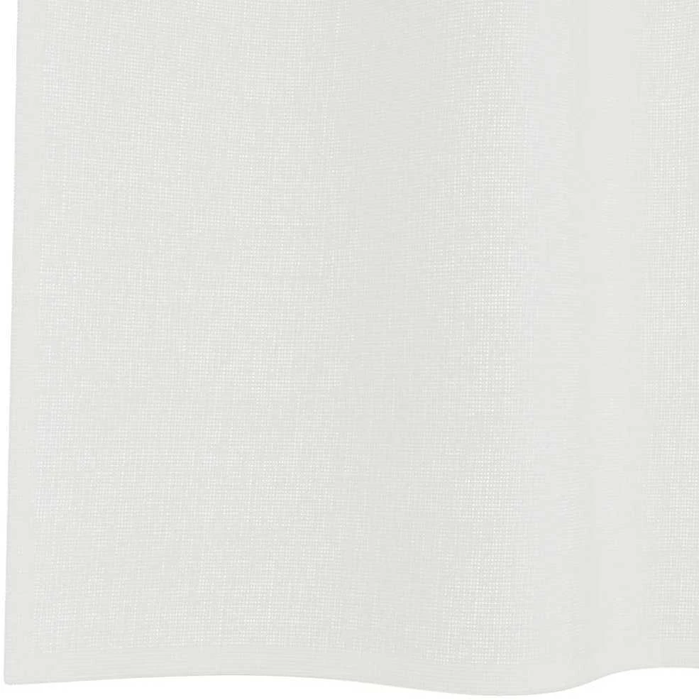 Voile užuolaidos su kilpomis, 2vnt., baltos spalvos, 140x140cm