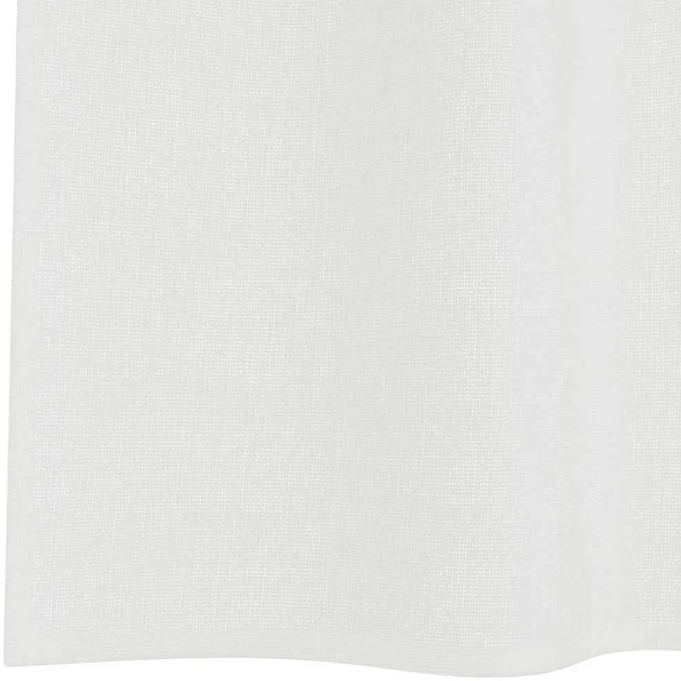 Voile užuolaidos su kilpomis, 2vnt., baltos spalvos, 140x260cm