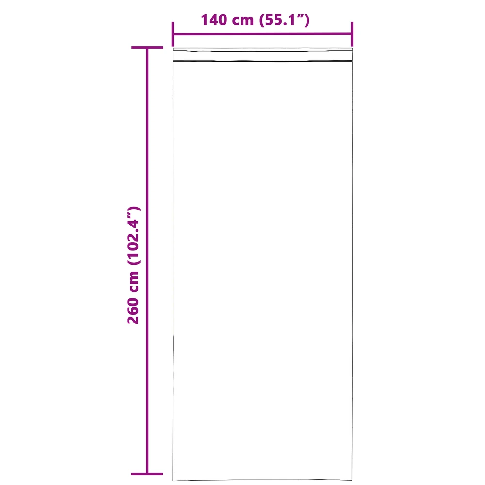 Voile užuolaidos su kilpomis, 2vnt., smėlio spalvos, 140x260cm