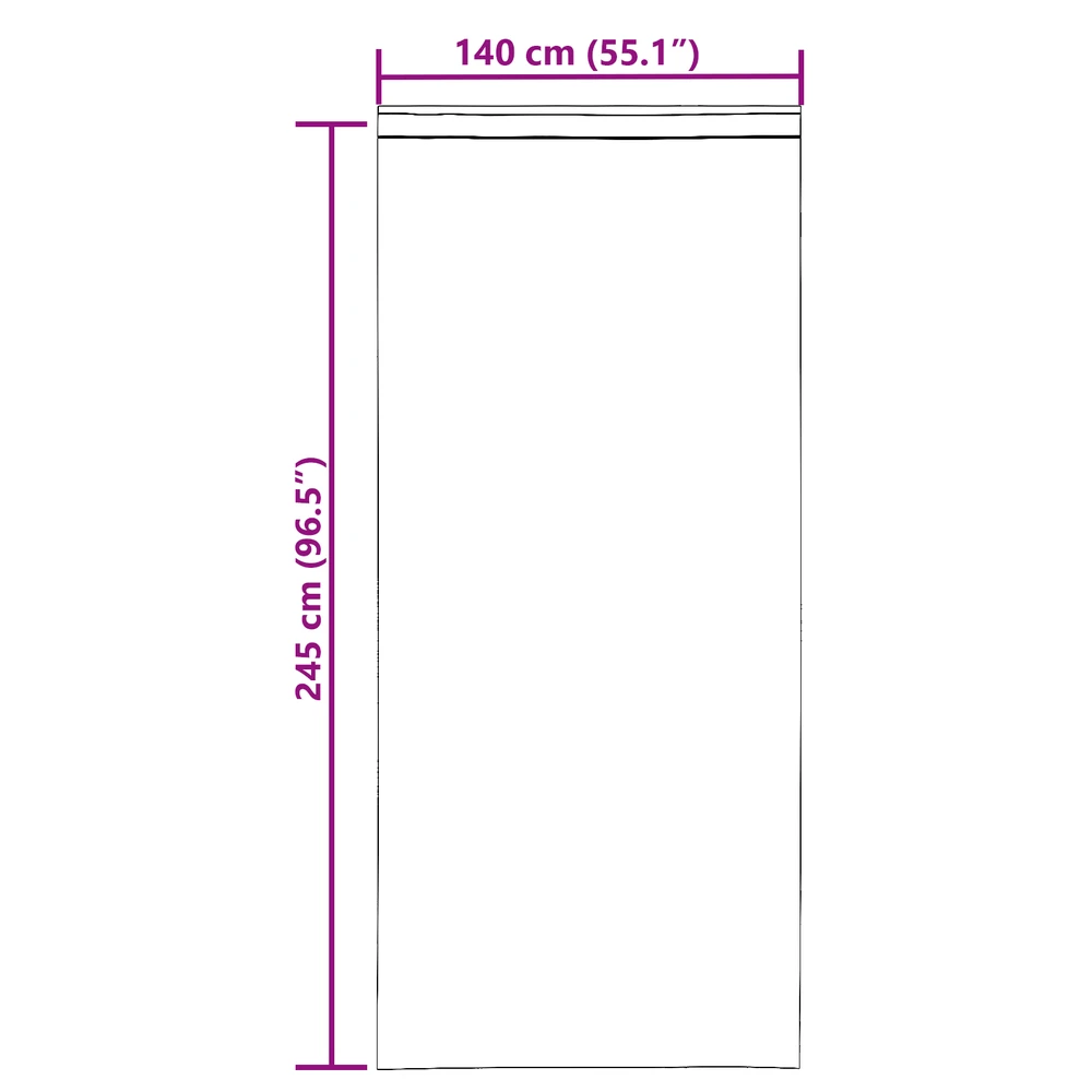 Voile užuolaidos su kilpomis, 2vnt., terakota sp., 140x245cm