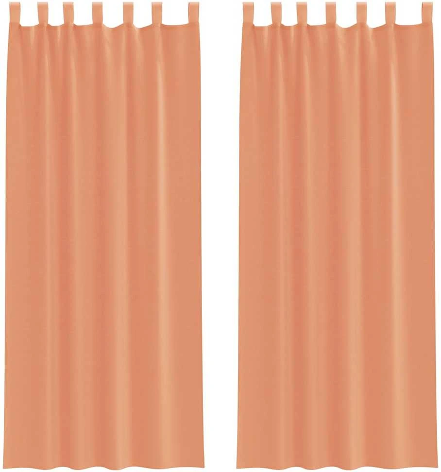 Voile užuolaidos su kilpomis, 2vnt., terakota sp., 140x260cm