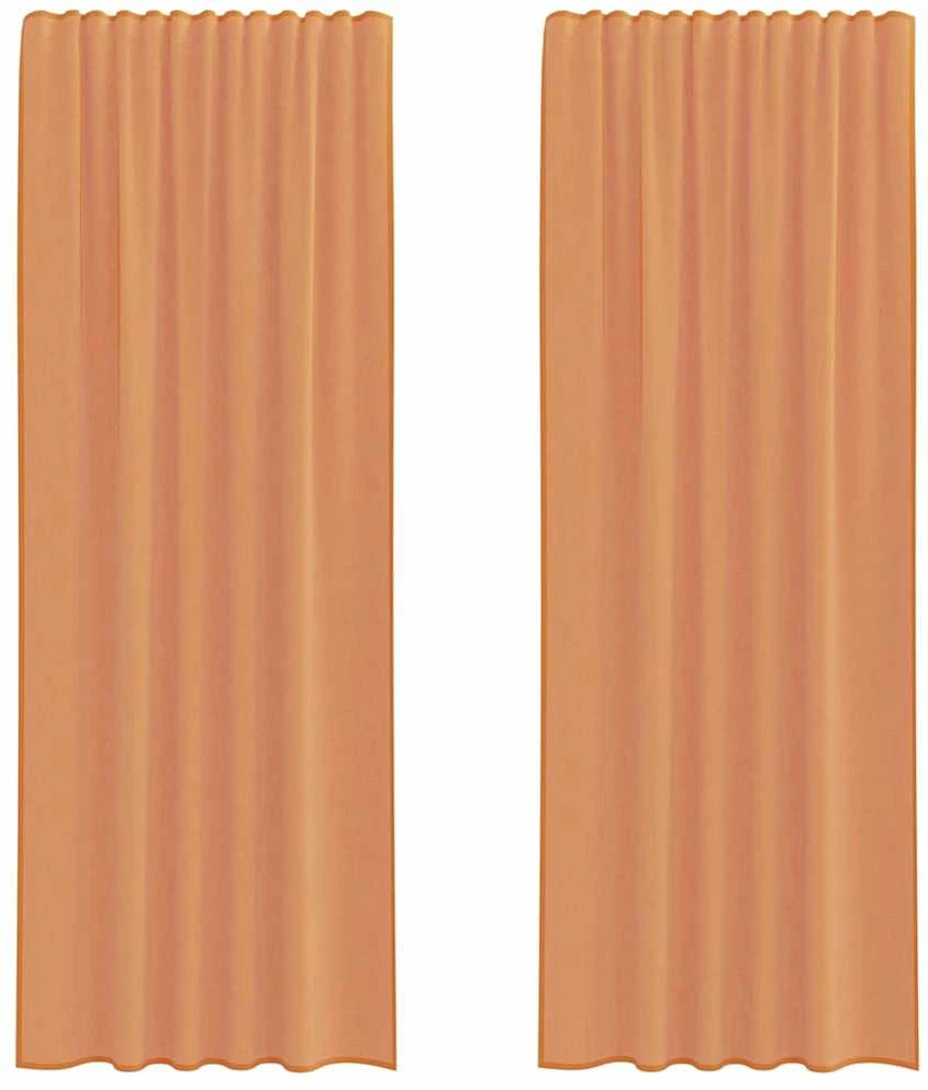 Voile užuolaidos su kilpomis, 2vnt., terakota sp., 140x260cm