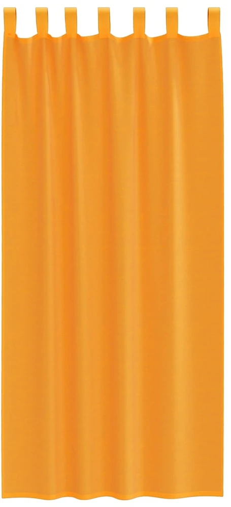Voilės užuolaidos su kilpelėmis, 2 vnt., oranžinės, 140x225 cm