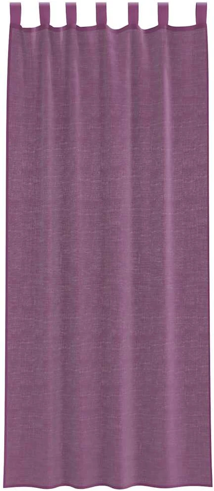 Voilės užuolaidos su kilpelėmis, 2 vnt., violetinės, 140x260 cm
