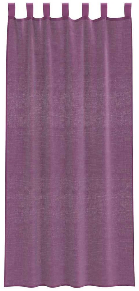 Voilės užuolaidos su kilpelėmis, 2 vnt., violetinės, 140x225 cm