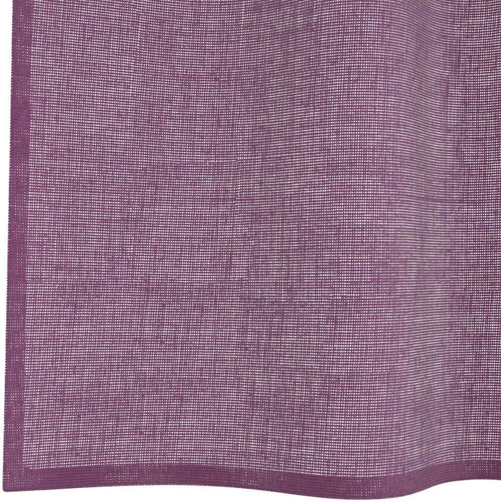 Voilės užuolaidos su kilpelėmis, 2 vnt., violetinės, 140x260 cm