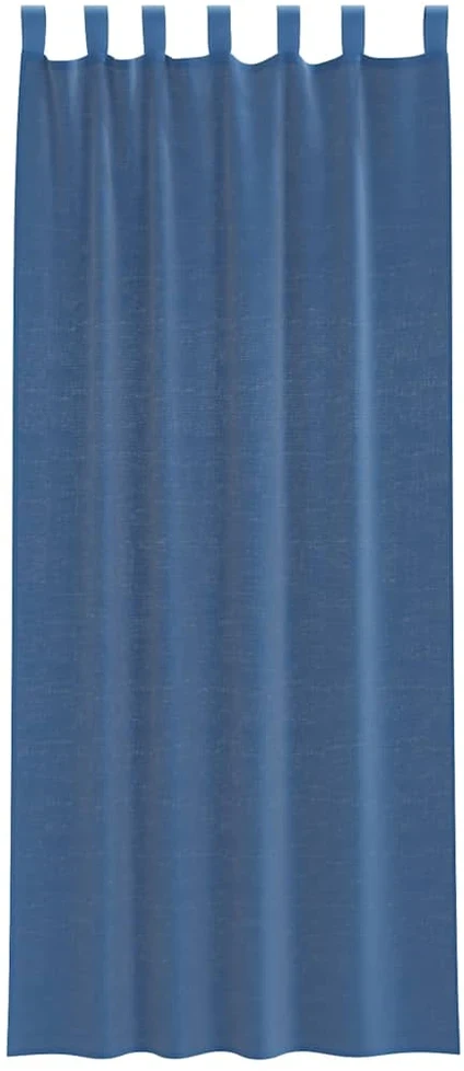 Voilės užuolaidos su kilpelėmis, 2 vnt., karališkos mėlynos, 140x260 cm