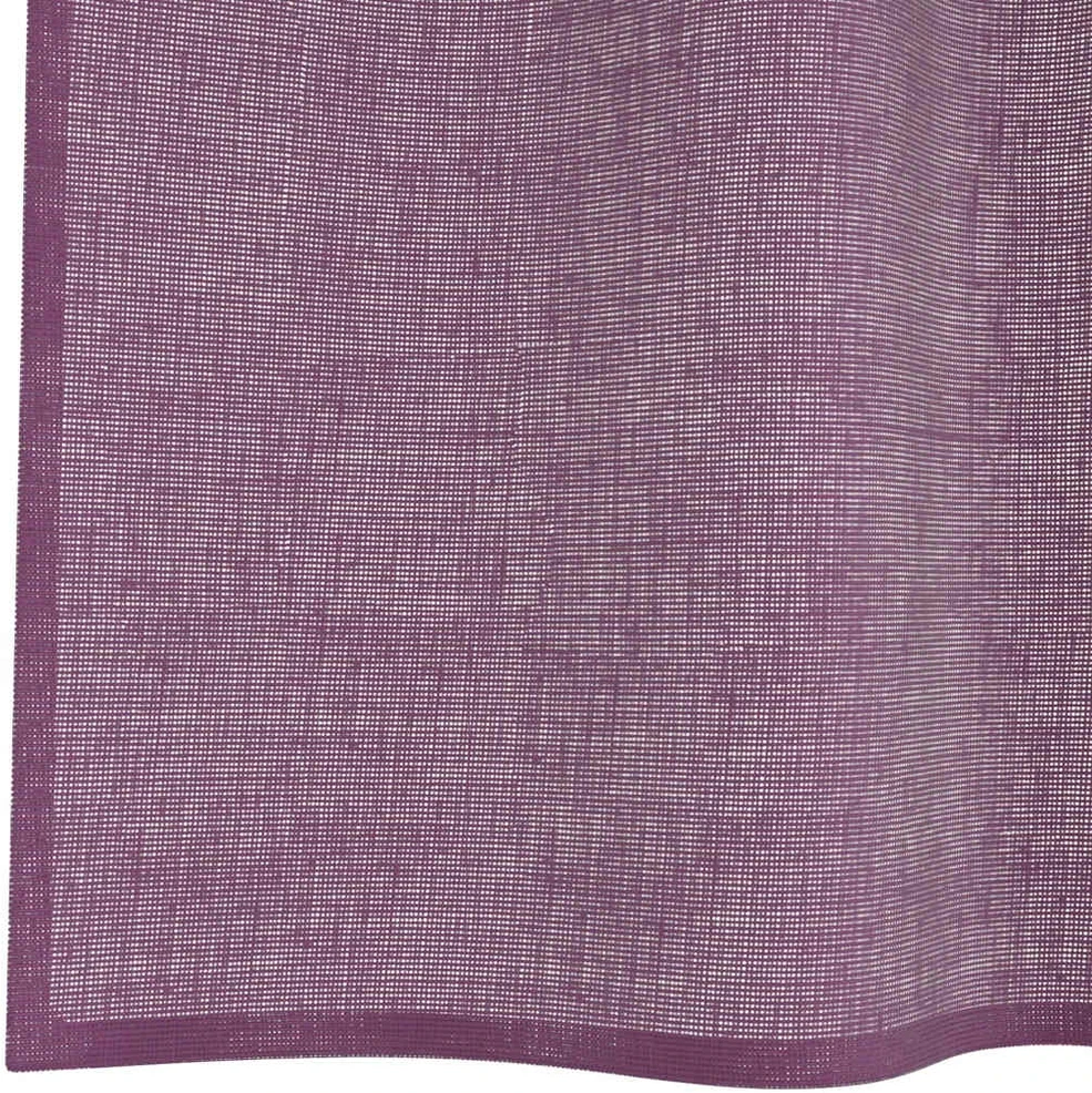 Voilės užuolaidos su kilpelėmis, 2 vnt., violetinės, 140x225 cm